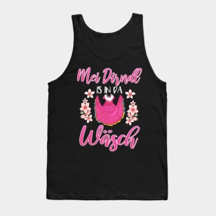 Mei Dirndl Is In Da Wasch Oktoberfest National Costume Tank Top